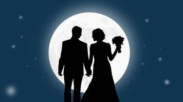 Couple In Moon photo