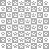 Gray Animal Footed Grid Seamless Background vector
