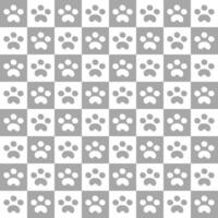 fondo transparente de cuadrícula de patas de animal gris vector