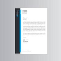 Clean and Modern Letterhead Template. Pro Vector