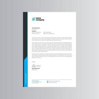 Clean and Modern Letterhead Template. Pro Vector