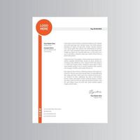 Clean and Modern Letterhead Template. Pro Vector