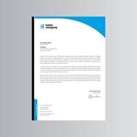 Clean and Modern Letterhead Template. Pro Vector