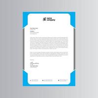 Clean and Modern Letterhead Template. Pro Vector