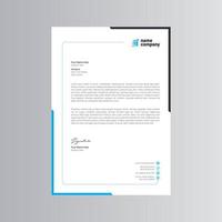 Clean and Modern Letterhead Template. Pro Vector