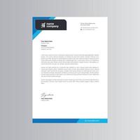 Clean and Modern Letterhead Template. Pro Vector