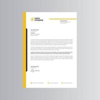 Clean and Modern Letterhead Template. Pro Vector