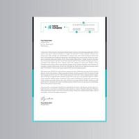 Clean and Modern Letterhead Template. Pro Vector