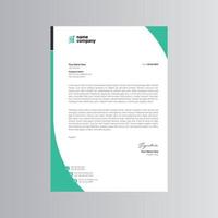 Clean and Modern Letterhead Template. Pro Vector