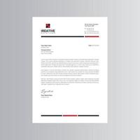 Clean and Modern Letterhead Template. Pro Vector