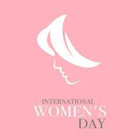 imagen de fondo rosa del día internacional de la mujer vector