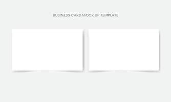 Business Card Mockup Design Template, empty paper note template vector