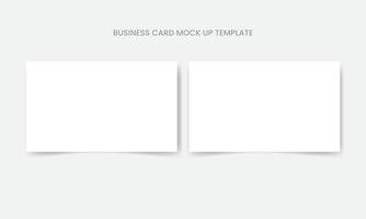 Business Card Mockup Design Template, empty paper note template vector