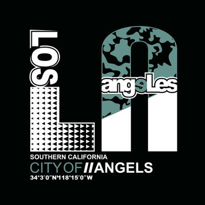 LA Los angeles  element of men fashion and modern city in typography graphic design.Vector illustration.Tshirt,clothing,apparel and other uses