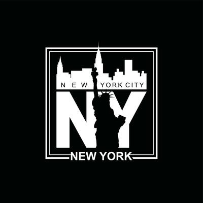 NY new york element of men fashion and modern shield city in typography graphic design.Vector illustration.