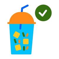 Drink Flat Icon suitable for Ramadan moment vector
