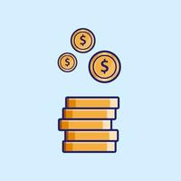 Coin money symbol illustration Premium Vector