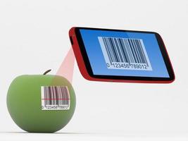 Smartphone Barcode Scanner Concept photo