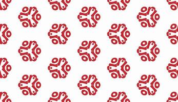 Red and white color seamless pattern texture and template. Multicolored. Colorful ornamental graphic design. vector