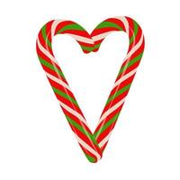 Candy cane vector stock illustration. Christmas caramel. Decoration for the holiday. Sweet dessert. The logo for the confectionery. isolated on a white background.