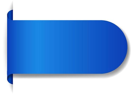 Blue baner design on white background