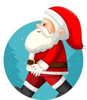 Christmas theme with Santa vector