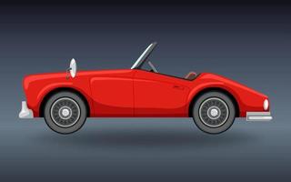 Classic car on gray background vector