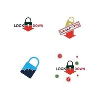 lockdown illustration vector