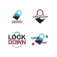 lockdown illustration vector