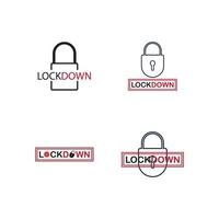 lockdown illustration vector