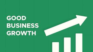 Vector of Good Business Growth. Perfect for business design, finance content, etc.