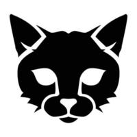 logotipo de cabeza de gato vector