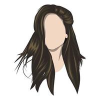 Female Hair Beauty Cosmetic Fashion Spa Logo vector