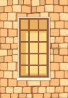 A window for apartment building or house facade vector