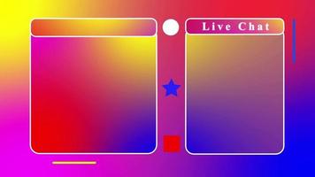 Stream overlay live streaming rainbow background perfect for video channel live streaming