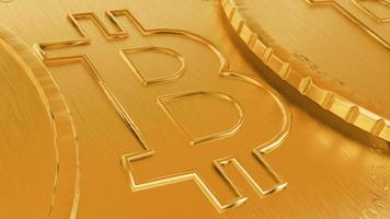 bitcoin gold wallpaper background texture 3d illustration render photo