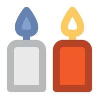 conceptos de velas de moda vector