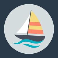 Trendy Yacht Concepts vector