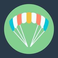 Trendy Parachute Concepts vector