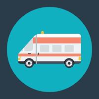 Trendy Ambulance Concepts vector