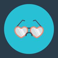 Heart Glasses Concepts vector