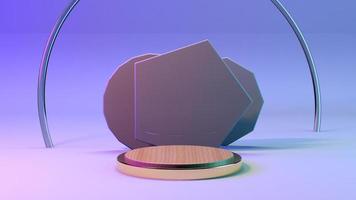 3D Podium with Gradient for product presentation photo