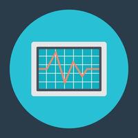 Trendy ECG Concepts vector