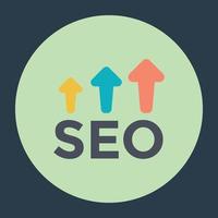 Trendy SEO Concepts vector