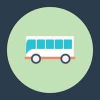 Trendy Bus Concepts vector