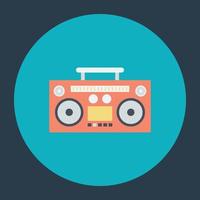 Trendy Boombox Concepts vector