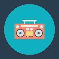 Trendy Boombox Concepts vector