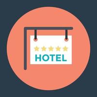 Hotel Signboard Concepts vector