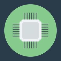 Processor Chip Concepts vector