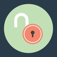 Open Padlock Concepts vector